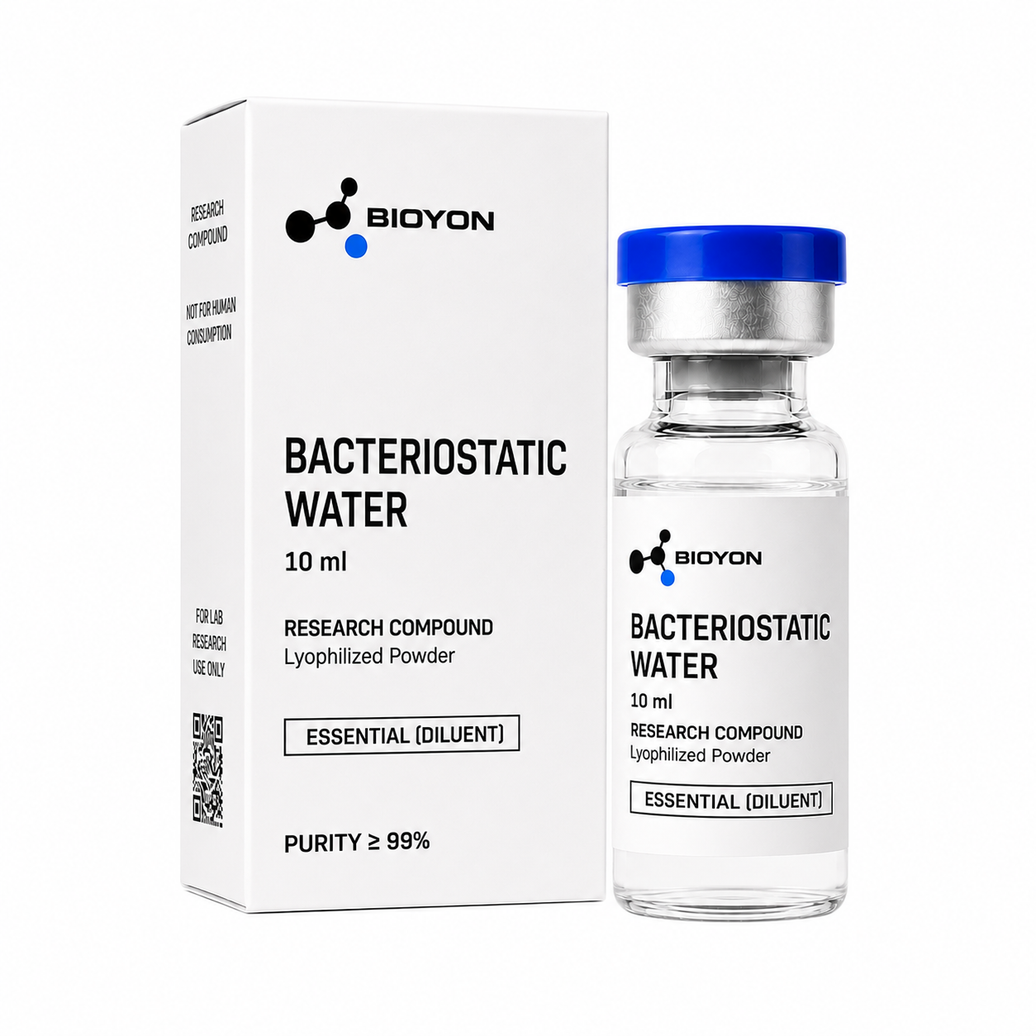 BIOYON BAC Water – Flasche und Verpackung auf reinweißem Hintergrund