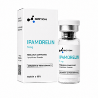 BIOYON Ipamorelin – Flasche und Verpackung auf reinweißem Hintergrund