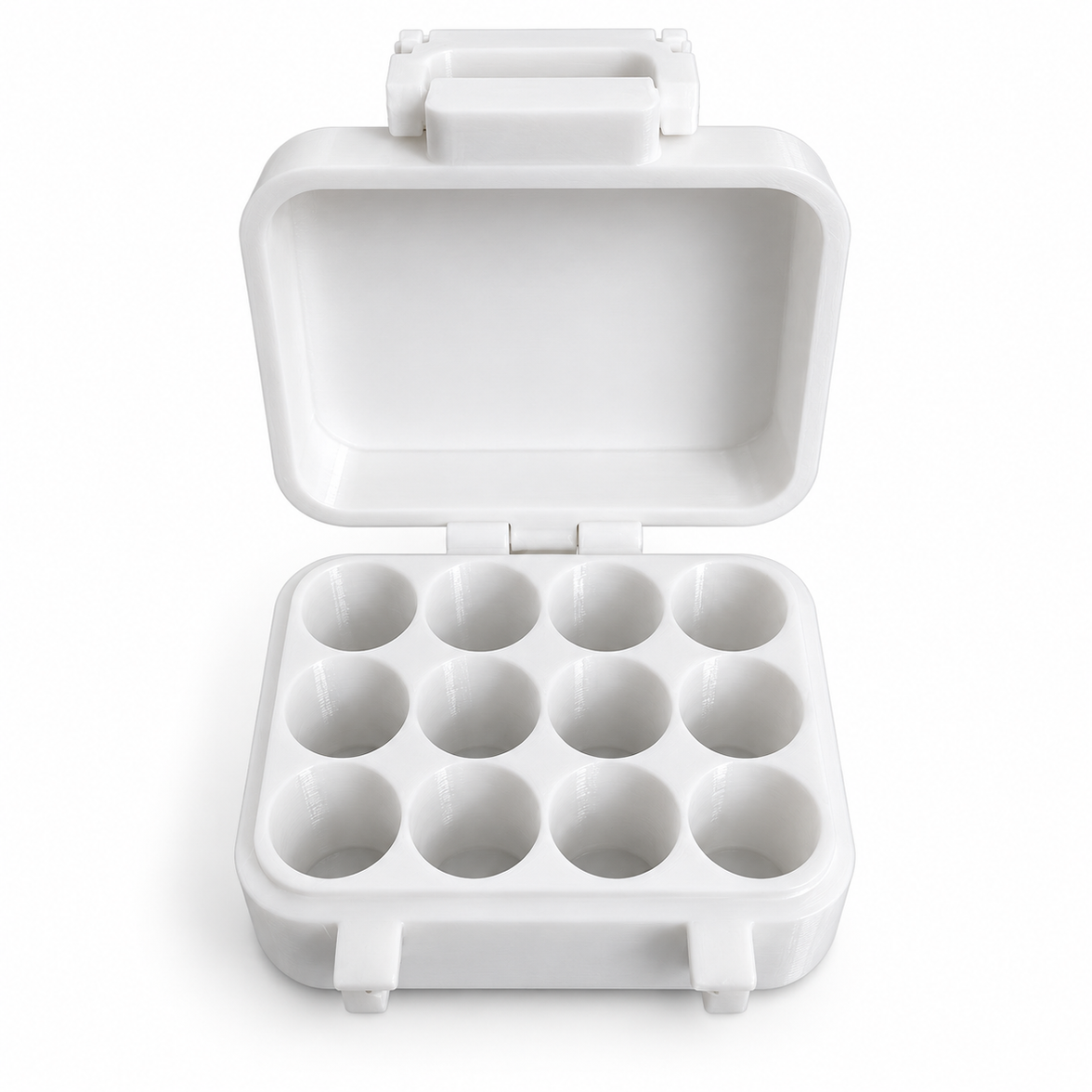 Peptid-Aufbewahrungsbox S Weiß – geöffnet